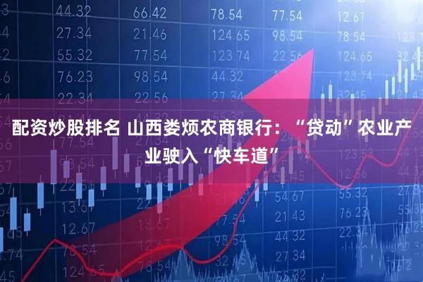配资炒股排名 山西娄烦农商银行：“贷动”农业产业驶入“快车道”